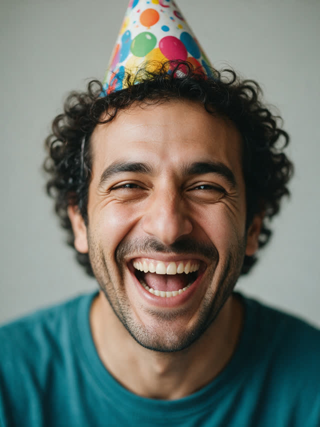 A loving birthday roast of a friend who just turned thirty — AI-generated fictional source portrait