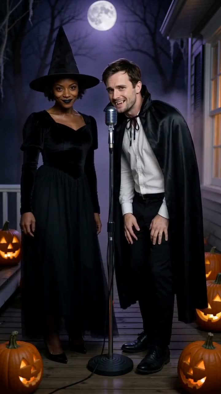 A couple rap about their last-minute Halloween costumes