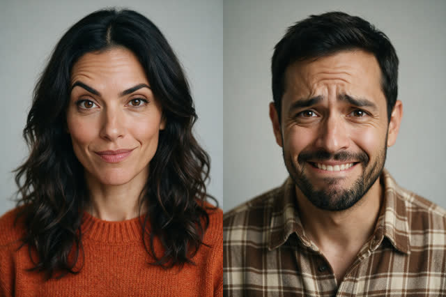 Two siblings argue over who ruined the Thanksgiving turkey — AI-generated fictional source portrait