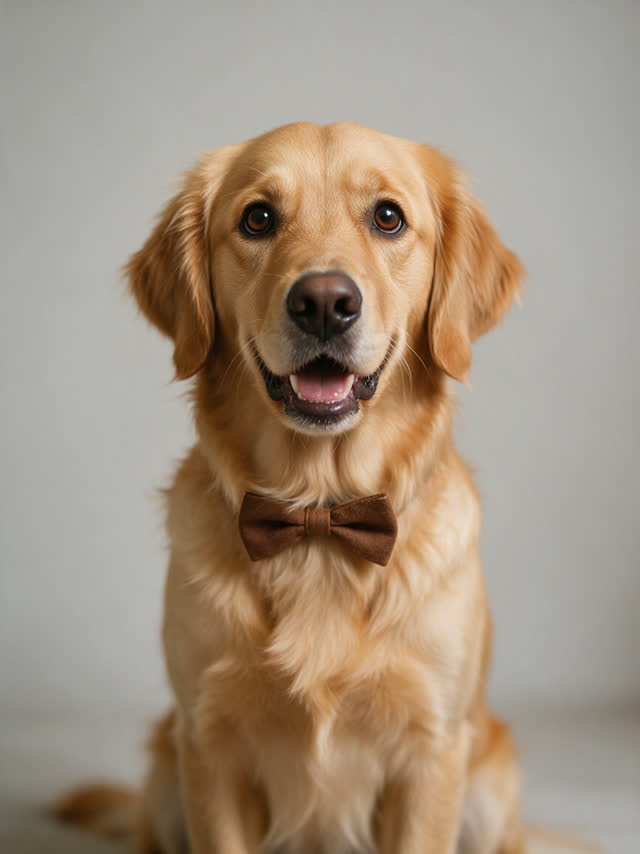 A dog raps a begging speech for one slice of turkey — AI-generated fictional source portrait