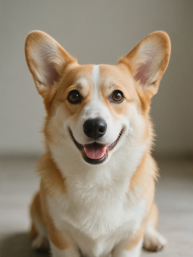 A corgi raps about snack time. — AI-generated fictional source portrait